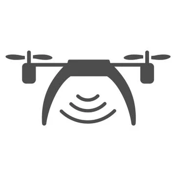 Drone Wifi Repeater Icon Stock Illustration