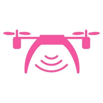 Drone Wifi Repeater Icon Stock Illustration