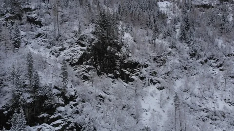 Drone winter road 2 Video stock 107381024
