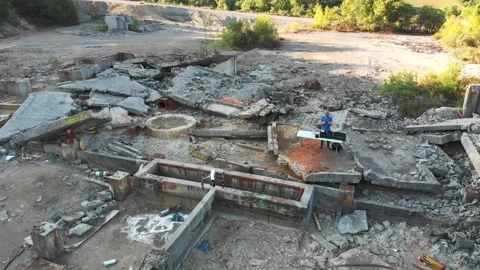 Drone work1 Video stock 203811368