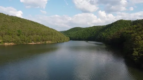 Drone_lake_01 Stock Footage 331939907