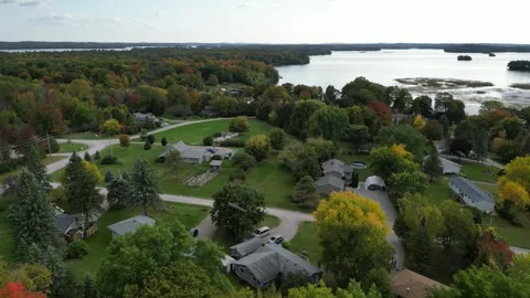 DroneFallLake005Oct11 Stock Footage 252772252