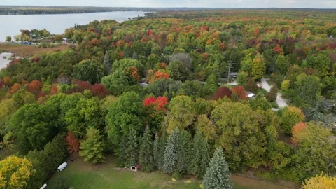 DroneFallLake006Oct11 Stock Footage 252772275