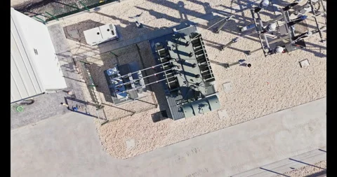 Dronefootageflyingoversolarpanelfacility Stock Footage 337167880