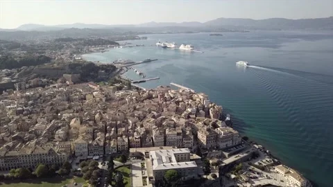 Drone.Greece.Island.Sea Stock Footage 145587072