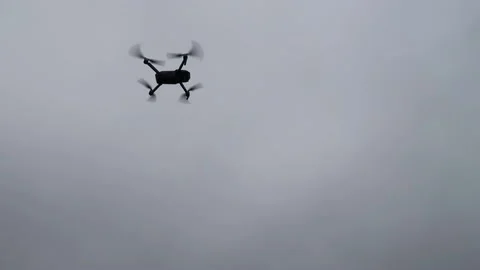 DroneHoverFog Stock Footage 143115002