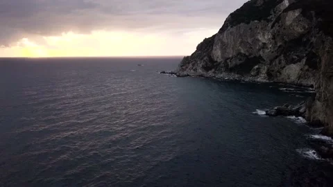 Drone.Mountains.Sea. Stock Footage 145686069