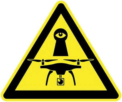 Drones are watching You Illustrazione stock