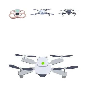 Drones delivering packages concept with quadcopter technology Stock Illustration