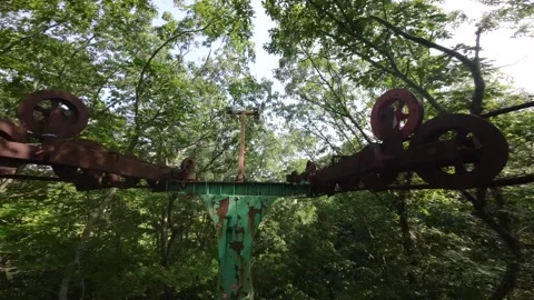 Drone's-Eye View: Rocky Point Skyline Ride Adventure Stockbeeldmateriaal 246087539