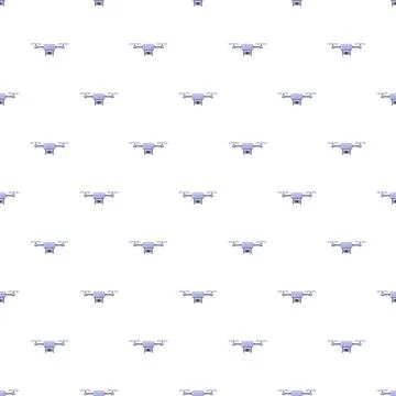 Drones flying seamless pattern concept technology background イラスト素材