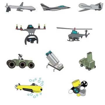 Drones Stock Illustration