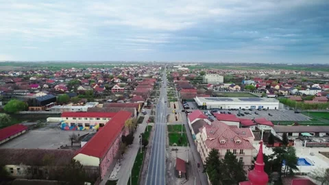 A drone's perspective of a village Video stock 272992752