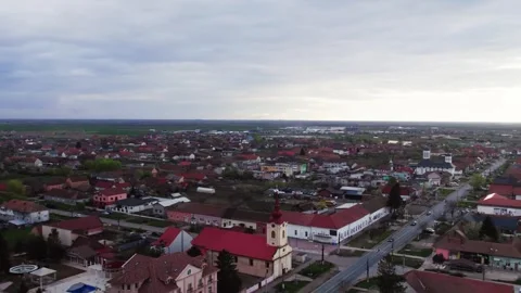 A drone's perspective of a village Video stock 272992911
