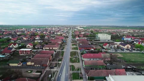 A drone's perspective of a village Video stock 272992914