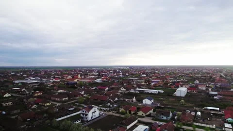 A drone's perspective of a village Video stock 272993051