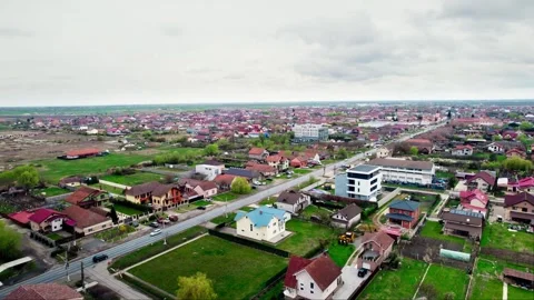 A drone's perspective of a village Video stock 272993191