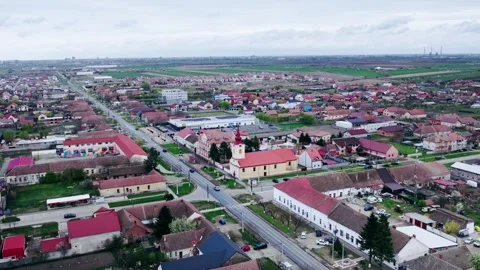 A drone's perspective of a village Video stock 272993321