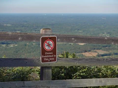 Drones Prohibited sign Stock Photos