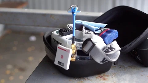 Drones race competition Stock Footage 95803557