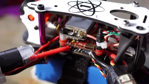 Drones race competition Stock Footage 95803847