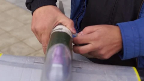 Drones race competition Stock Footage 95804132