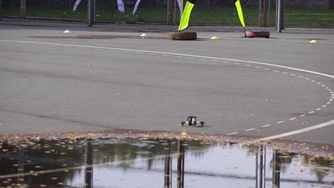 Drones race competition Stock Footage 95804357