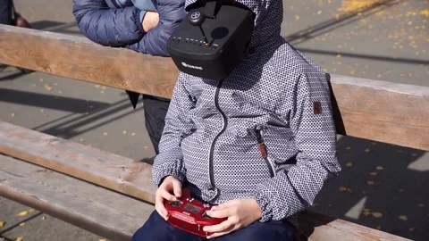 Drones race competition Video stock 95805065