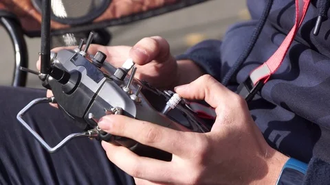 Drones race competition Stock Footage 95805106