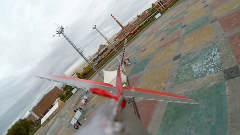 Drones race competition Stock Footage 95805918