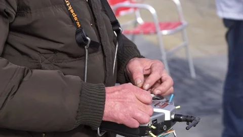 Drones race competition Stock Footage 95805994