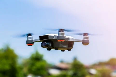 Drones with small white. Foto stock