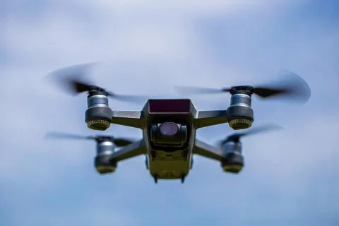 Drones with small white. Stock Photos