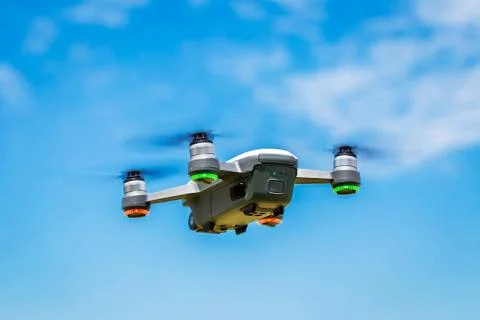 Drones with small white. Stock Photos