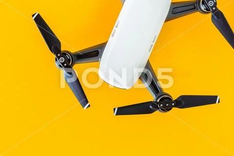 Drones with small white. Stock Photos