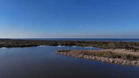 A Drone's Vertical Perspective Over Emerald Waters Video stock 313434665