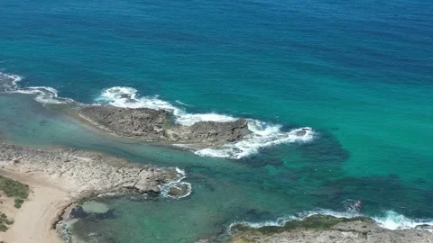 A Drone's View of the Beach Stock Footage 240113556