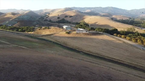 A Drone's View of a Farmhouse Stock Footage 265069846