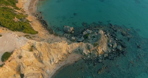 Droneshot ibiza coastline Stock Footage 94039117