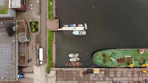 Droneshot ship Stock Footage 123649296