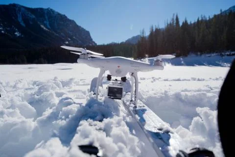 Droning on the Reservoir Stock Photos