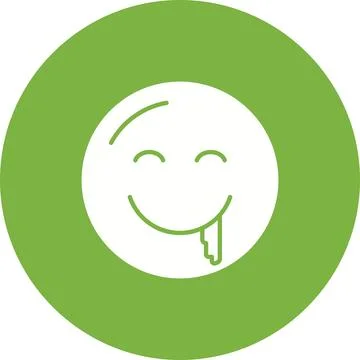 Drooling Face icon vector image. Stock Illustration