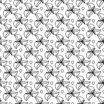 Drop and flower Stock Illustration