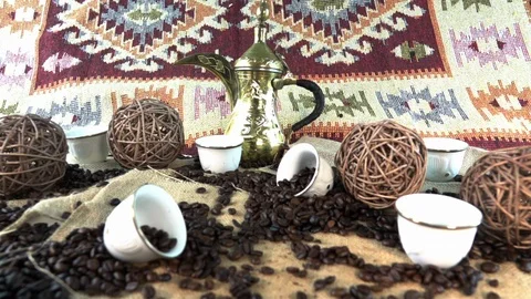 Drop Beans Coffee Slow Motion 動画素材 97158838