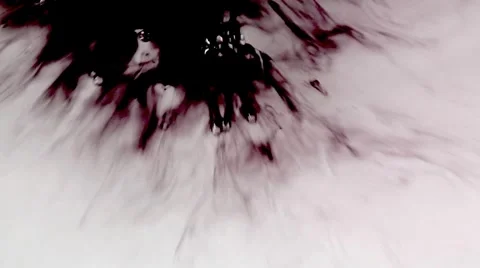Drop Of  BLACK Ink In Water motion like smoke Stock-Footage 3401959