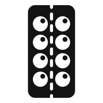 Drop blister icon simple vector. Cure fever Stock Illustration