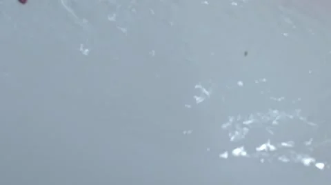 A Drop of Blood in The Bath Stock Footage 57838895