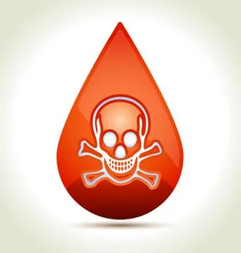 Drop of blood Stock Illustration