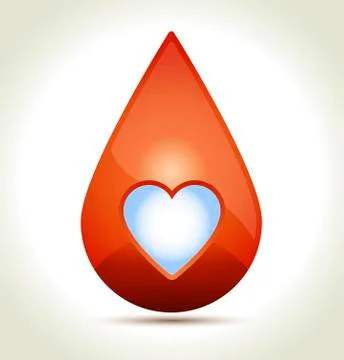Drop of blood Stock Illustration
