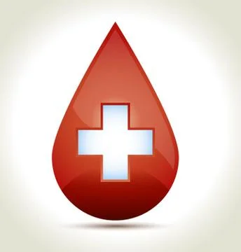 Drop of blood Stock Illustration